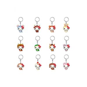 FUNKO POP KEYCHAIN - HELLO KITTY ANIMALS - DISPLAY 12PZ 4CM 