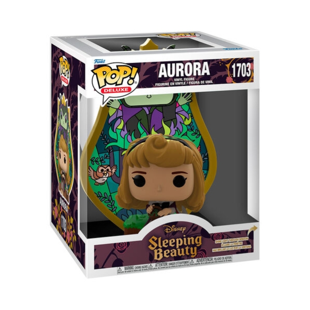 FUNKO POP DISNEY PRINCESS - STAINED GLASS S1 - VINYL FIGURE DELUXE 1703 AURORA (GLASS) 15CM