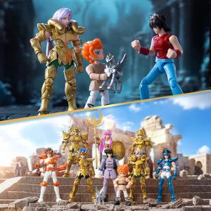 Blokees - Saint Seiya Blind Box - GALAXY VERSION 03 - 75033 Gold Zodiac Blind Box 9  8CM 
