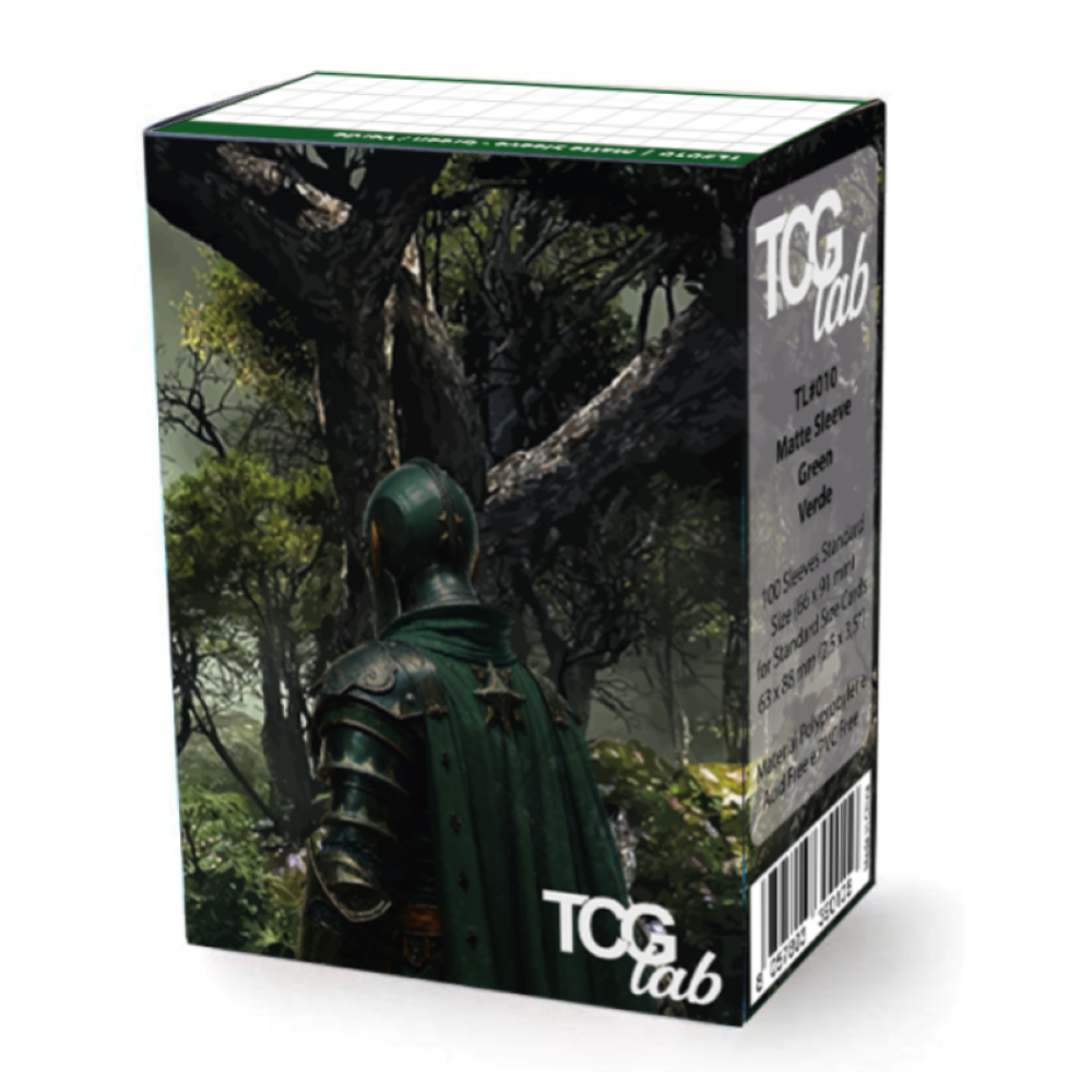 TCG LAB 100 Bustine Protettive Standard - Matte Ultra Clear - Verde 