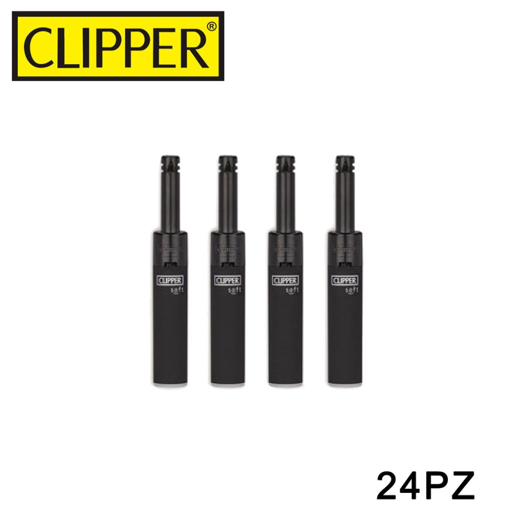 CLIPPER ACCENDINO MINITUBE ALL BLACK SOFT 1PZ=(24PZ)