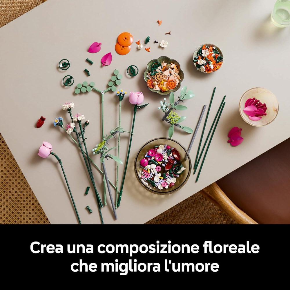 LEGO BOTANICALS - Bouquet di fiori rosa 10342 