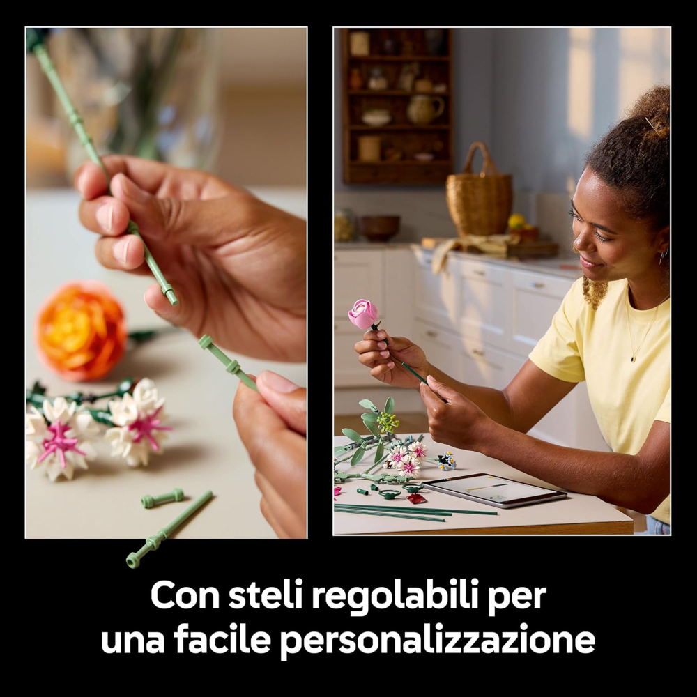 LEGO BOTANICALS - Bouquet di fiori rosa 10342 