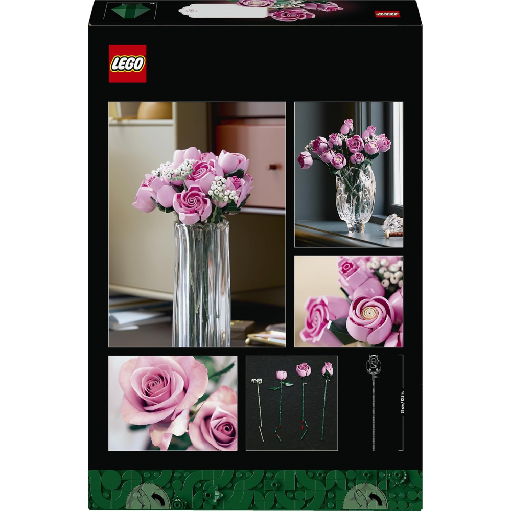 LEGO BOTANICALS - Bouquet di rose rosa 10374 