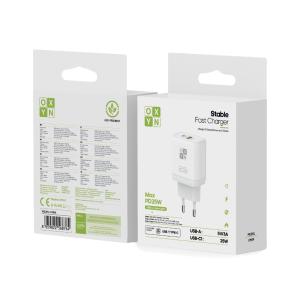 OXYN CM59 CARICATORE DA MURO USB-A + PD 25W