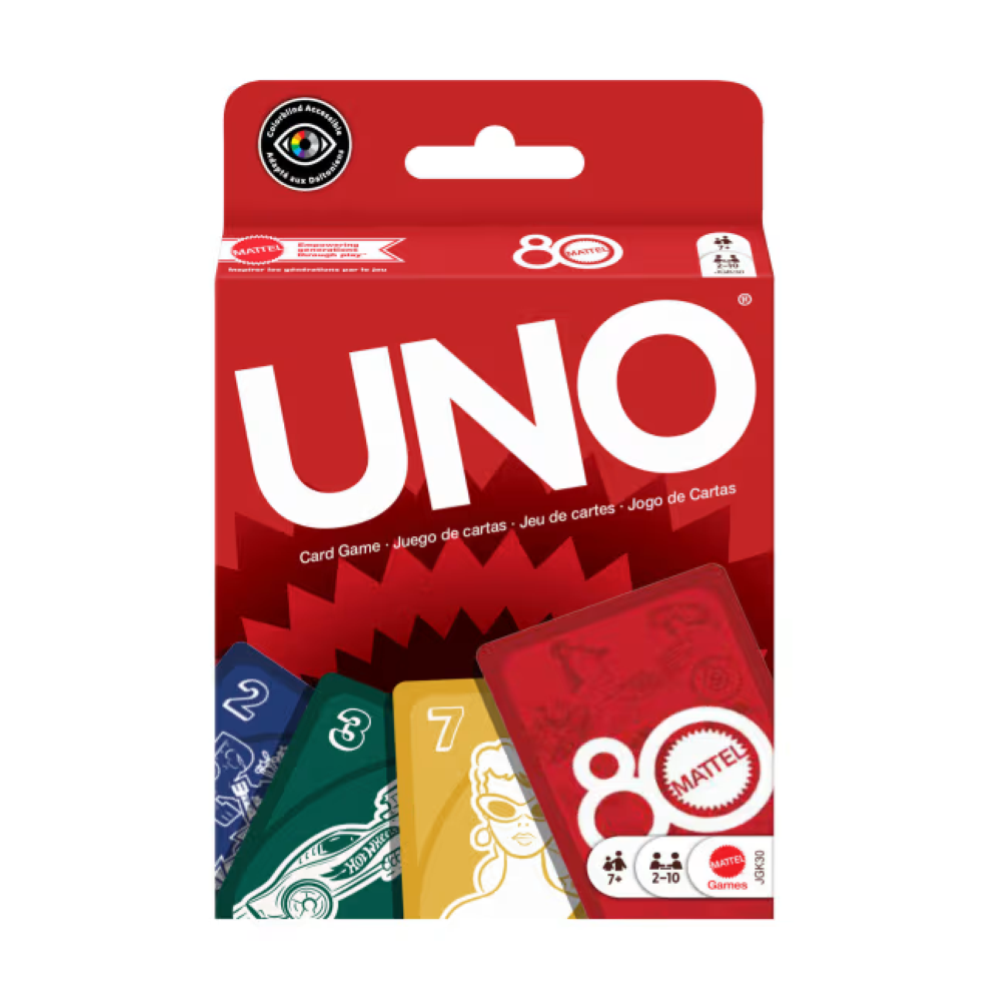 CARTE UNO MATTEL 80th ANNIVERSARY RUBY RED JGK30