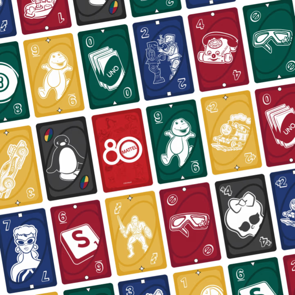 CARTE UNO MATTEL 80th ANNIVERSARY RUBY RED JGK30