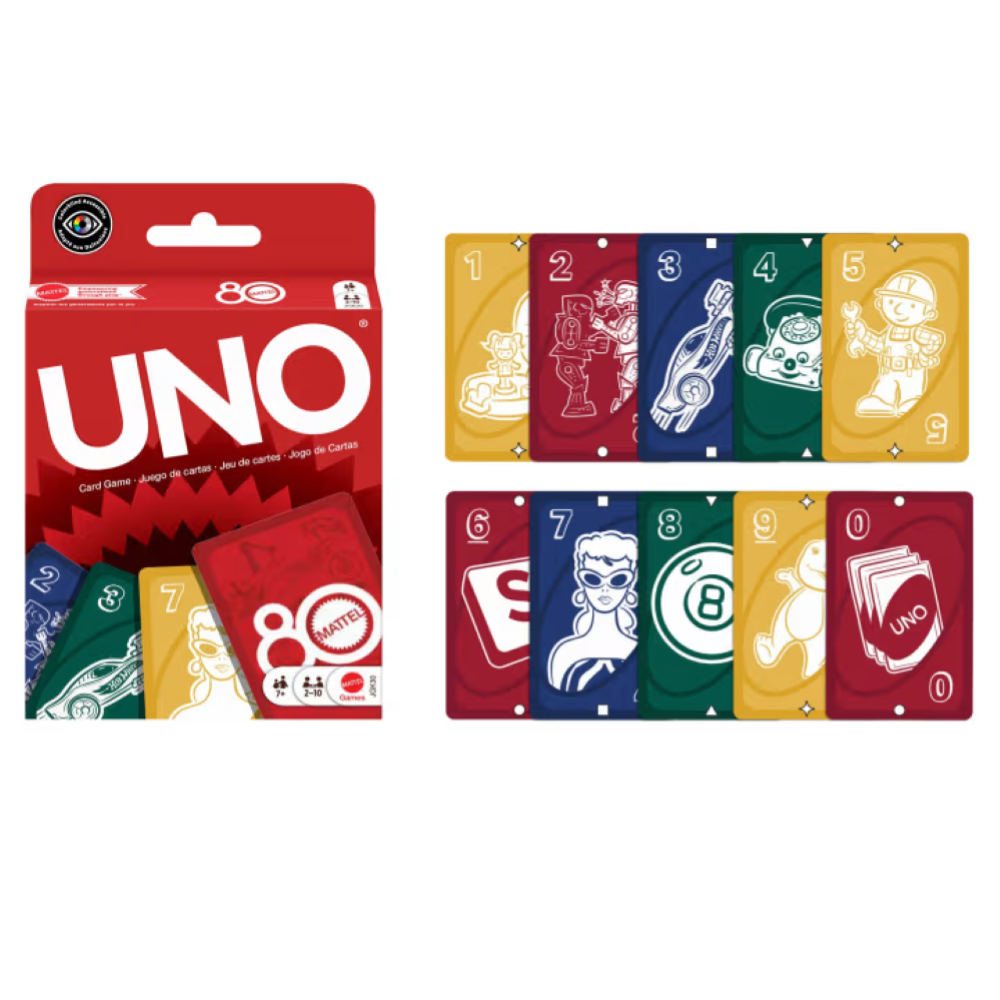 CARTE UNO MATTEL 80th ANNIVERSARY RUBY RED JGK30