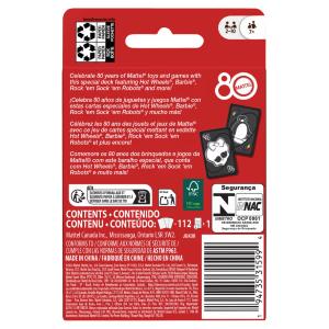 CARTE UNO MATTEL 80th ANNIVERSARY RUBY RED JGK30