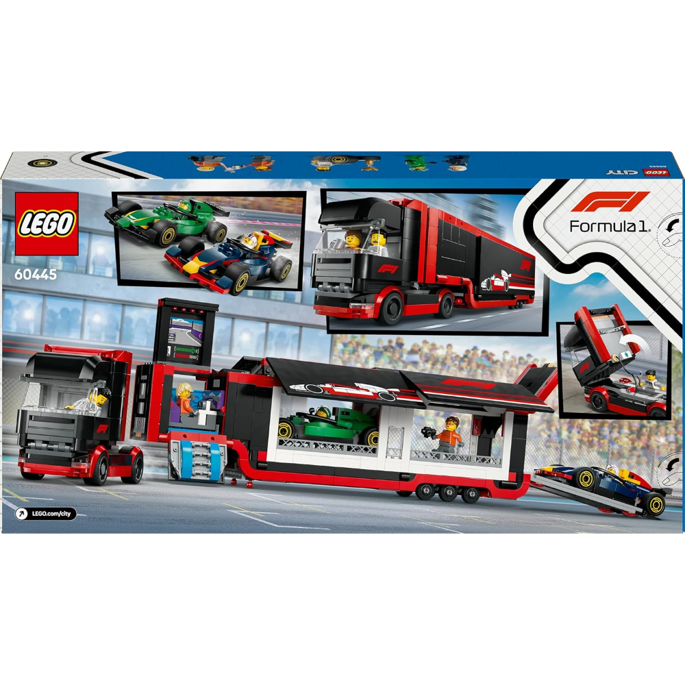 LEGO CITY - Autotrasportatore F1 con Monoposto RB20 e AMR24 F1 60445 