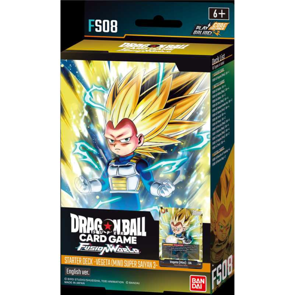 DRAGON BALL FUSION WORLD 01 STARTER DECK FS-08 ENGLISH