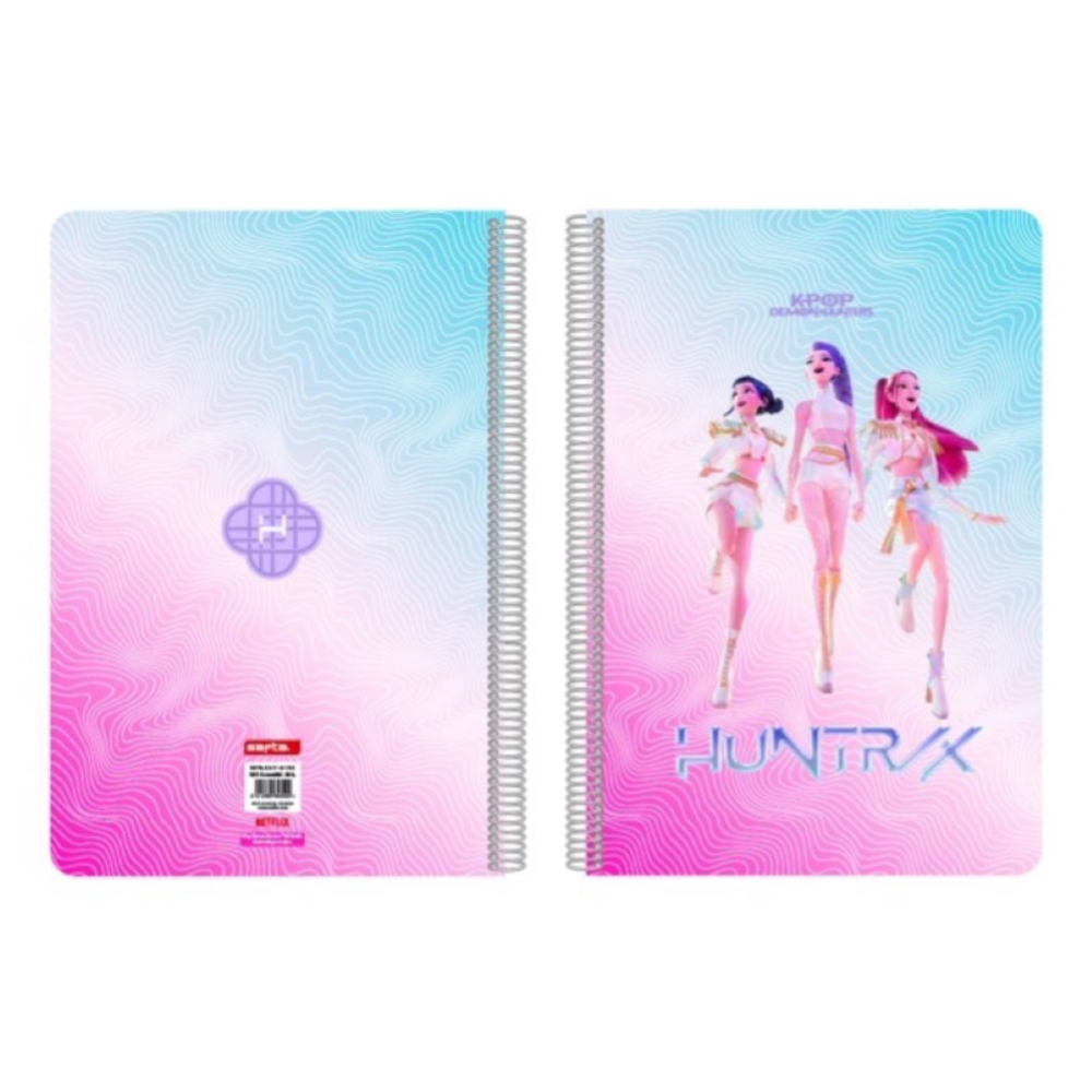 PREORDINE KPOP DEMON HUNTERS - NOTEBOOK SPIRALATO COPERTINA CARTONATA A4  31/06/2026 