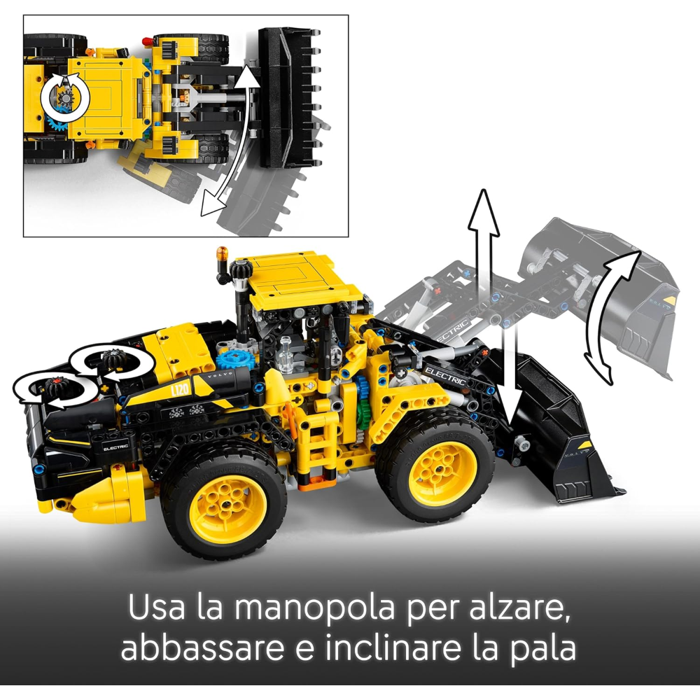 LEGO TECHNIC - Pala Gommata Volvo L120 Electric 42209 