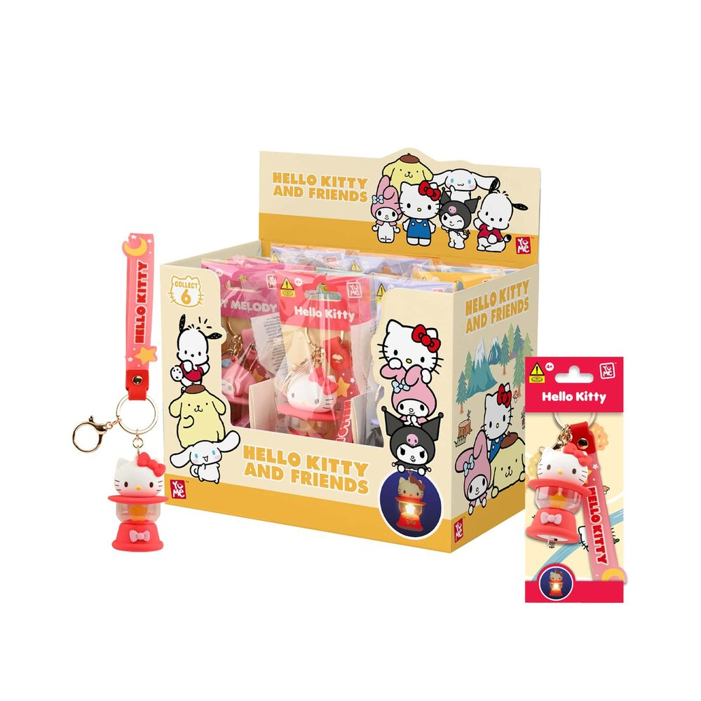 YuMe Keychain - Hello Kitty and Friends Keychain & Strap Light-Up Camping Lamp Series PDQ (9 UNITS) 11970
