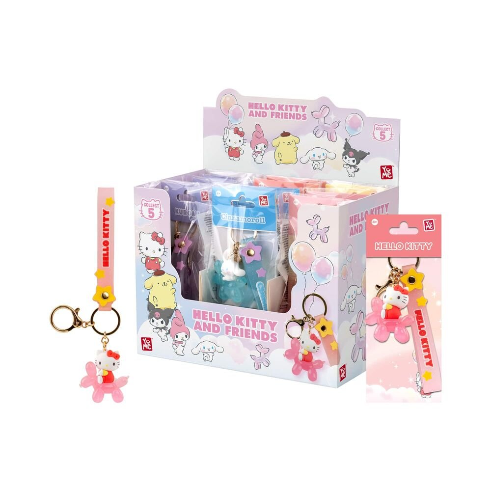 YuMe Keychain - Hello Kitty and Friends Keychain & Strap Balloon Series - PDQ (12 Units) 16310  5CM