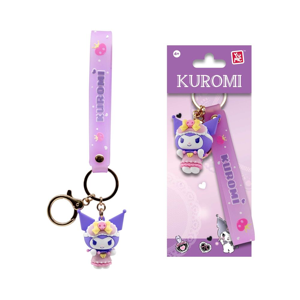 YuMe Keychain - Hello Kitty and Friends Keychain & Strap Kuromi Cute Outfit Series - PDQ (12 Units) 11765 5CM