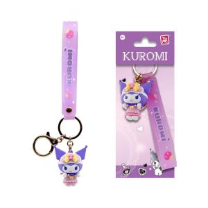 YuMe Keychain - Hello Kitty and Friends Keychain & Strap Kuromi Cute Outfit Series - PDQ (12 Units) 11765 5CM