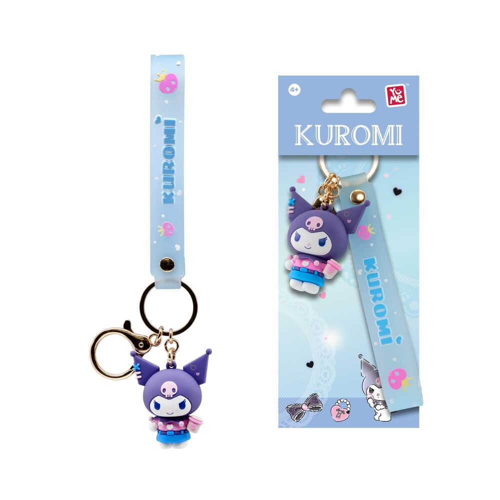 YuMe Keychain - Hello Kitty and Friends Keychain & Strap Kuromi Cute Outfit Series - PDQ (12 Units) 11765 5CM