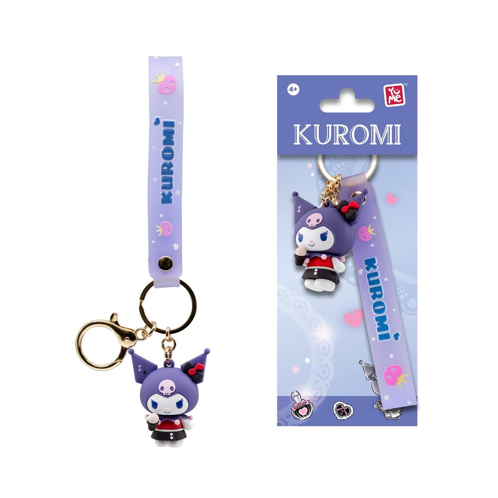 YuMe Keychain - Hello Kitty and Friends Keychain & Strap Kuromi Cute Outfit Series - PDQ (12 Units) 11765 5CM