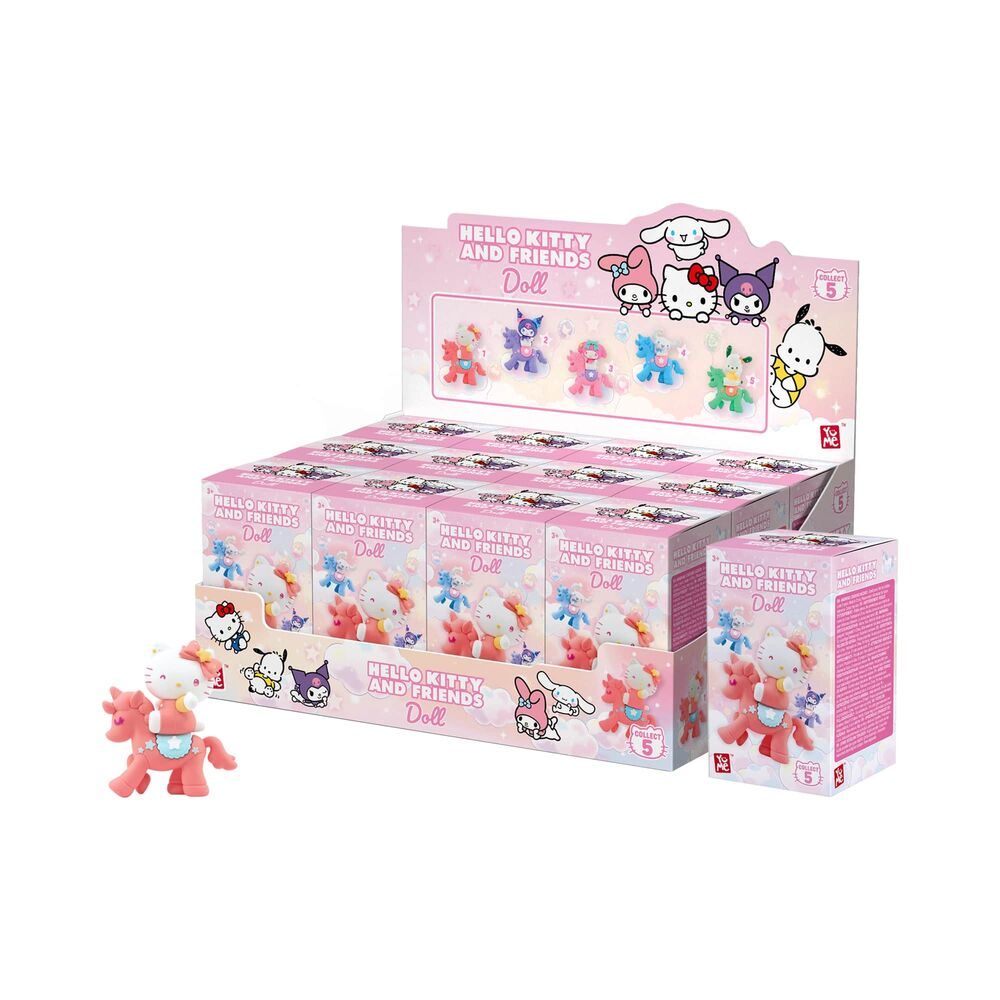 YuMe Blind Box - Hello Kitty and Friends 7cm Doll Unicorn Series - PDQ (12 Units) 11219 6CM