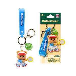 YuMe Keychain - Butterbear Keychain & Strap Everyday Series 2 - PDQ (12Units) 16350 6CM