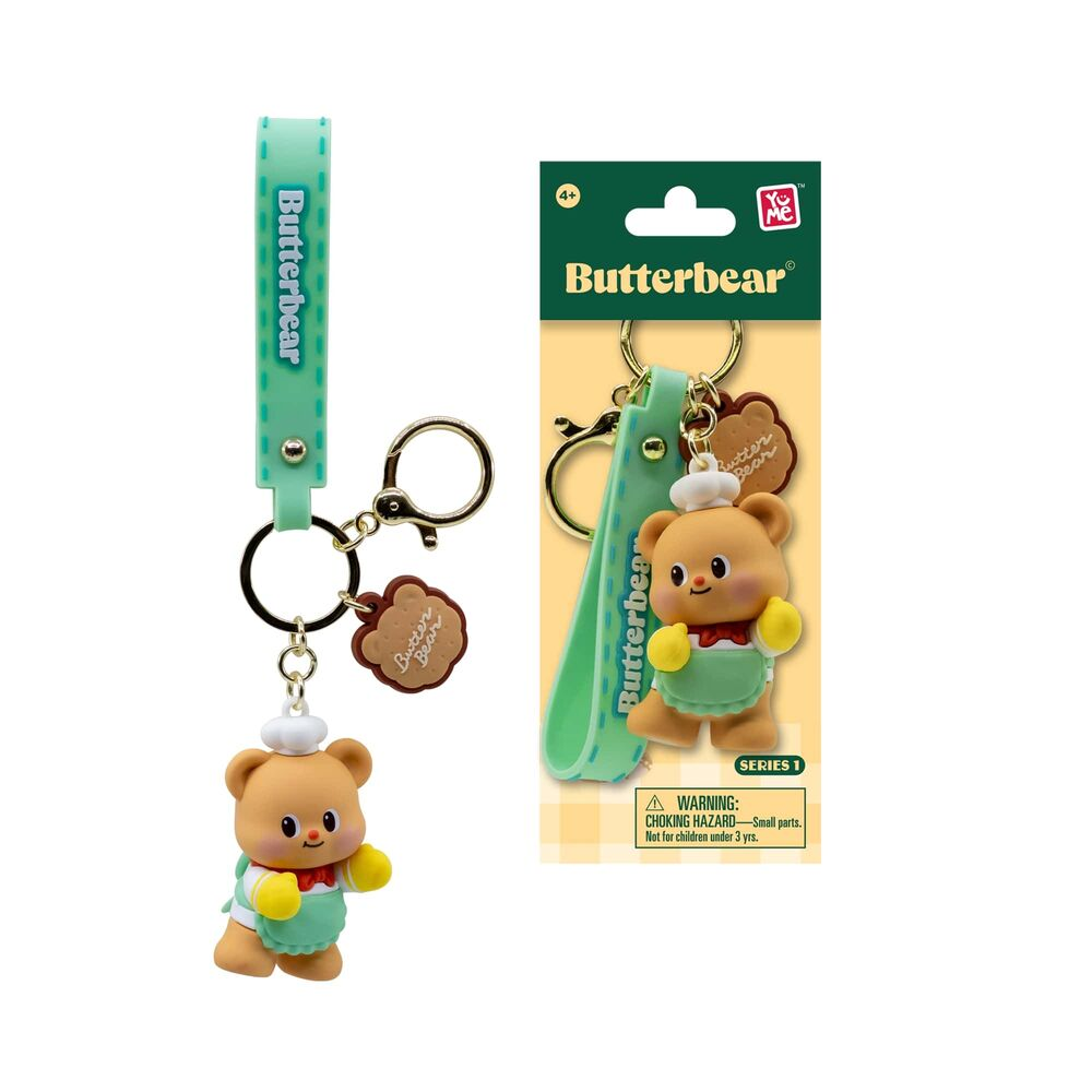 YuMe Keychain - Butterbear Keychain & Strap Everyday Series 1 - PDQ (12 Units) 16340 5CM