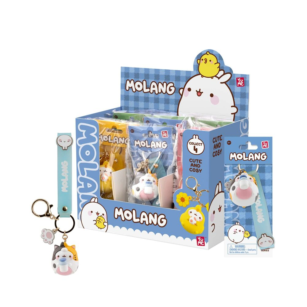 YuMe Keychain - Molang Keychain & Strap Animal Costume Series - PDQ (9 Units) 16220 5CM