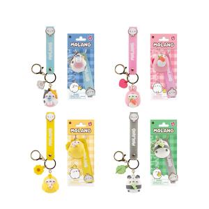 YuMe Keychain - Molang Keychain & Strap Animal Costume Series - PDQ (9 Units) 16220 5CM