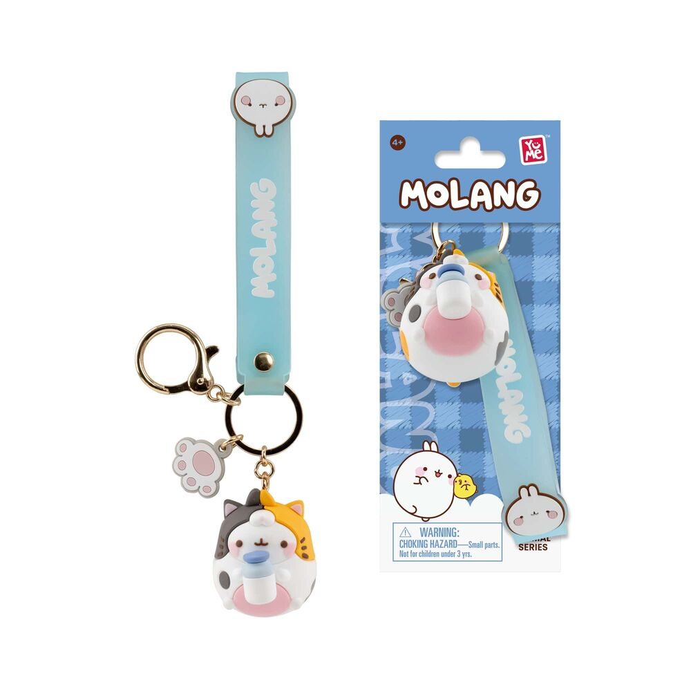 YuMe Keychain - Molang Keychain & Strap Animal Costume Series - PDQ (9 Units) 16220 5CM
