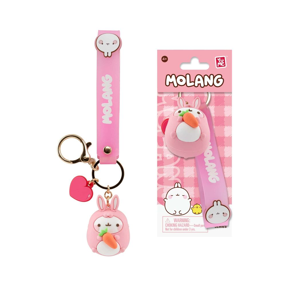 YuMe Keychain - Molang Keychain & Strap Animal Costume Series - PDQ (9 Units) 16220 5CM