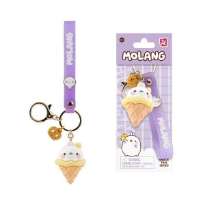 YuMe Keychain - Molang Keychain & Strap Snack Time Series - PDQ (9Units) 16230 5CM