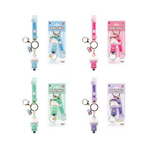 YuMe Keychain - Molang Keychain & Strap Scooter Series - PDQ (12 Units) 16190 6CM