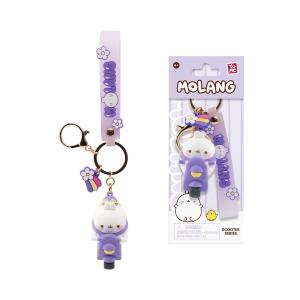 YuMe Keychain - Molang Keychain & Strap Scooter Series - PDQ (12 Units) 16190 6CM