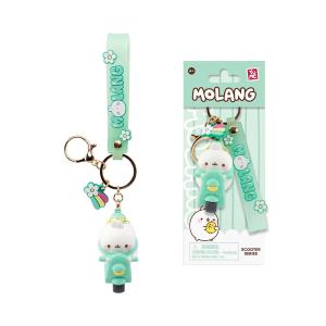 YuMe Keychain - Molang Keychain & Strap Scooter Series - PDQ (12 Units) 16190 6CM