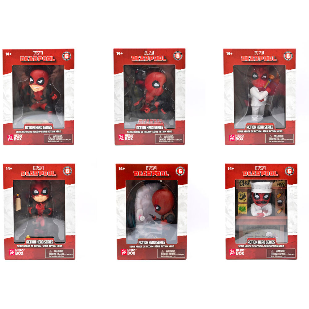 YuMe Window Box - Hero Box Deadpool - Action Hero Series - ASSORTED CTN  (12 Units) 19717