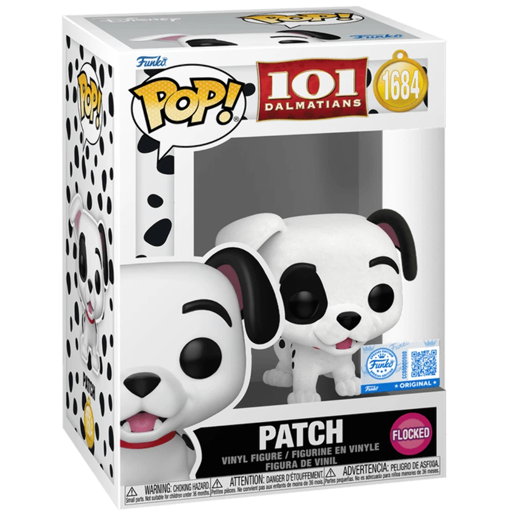 FUNKO POP DISNEY: 101 DALMATIANS - VINYL FIGURE 1684 PATCH (FLOCKED) 9CM