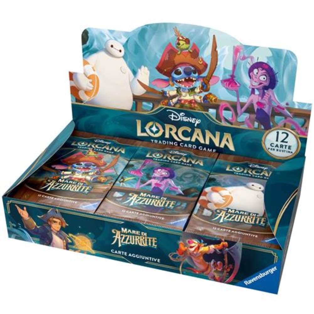 LORCANA - BOX 24 BUSTE S6 - MARE DI AZZURRITE Booster Pack Display ITA 27/11/2024