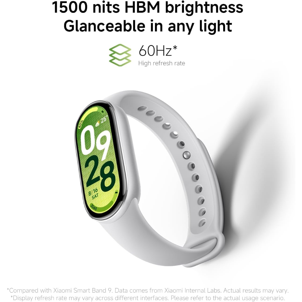 XIAOMI SMARTWATCH XIAOMI SMART BAND 10    GRACIER SILVER