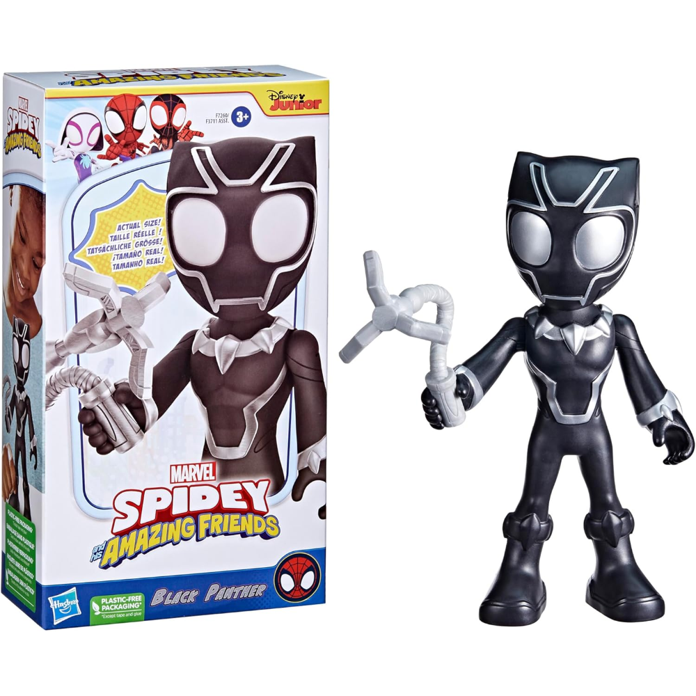HASBRO - MARVEL MEGA SPIDEY AND HIS AMAZING FRIENDS - BLACK PANTHER 23CM