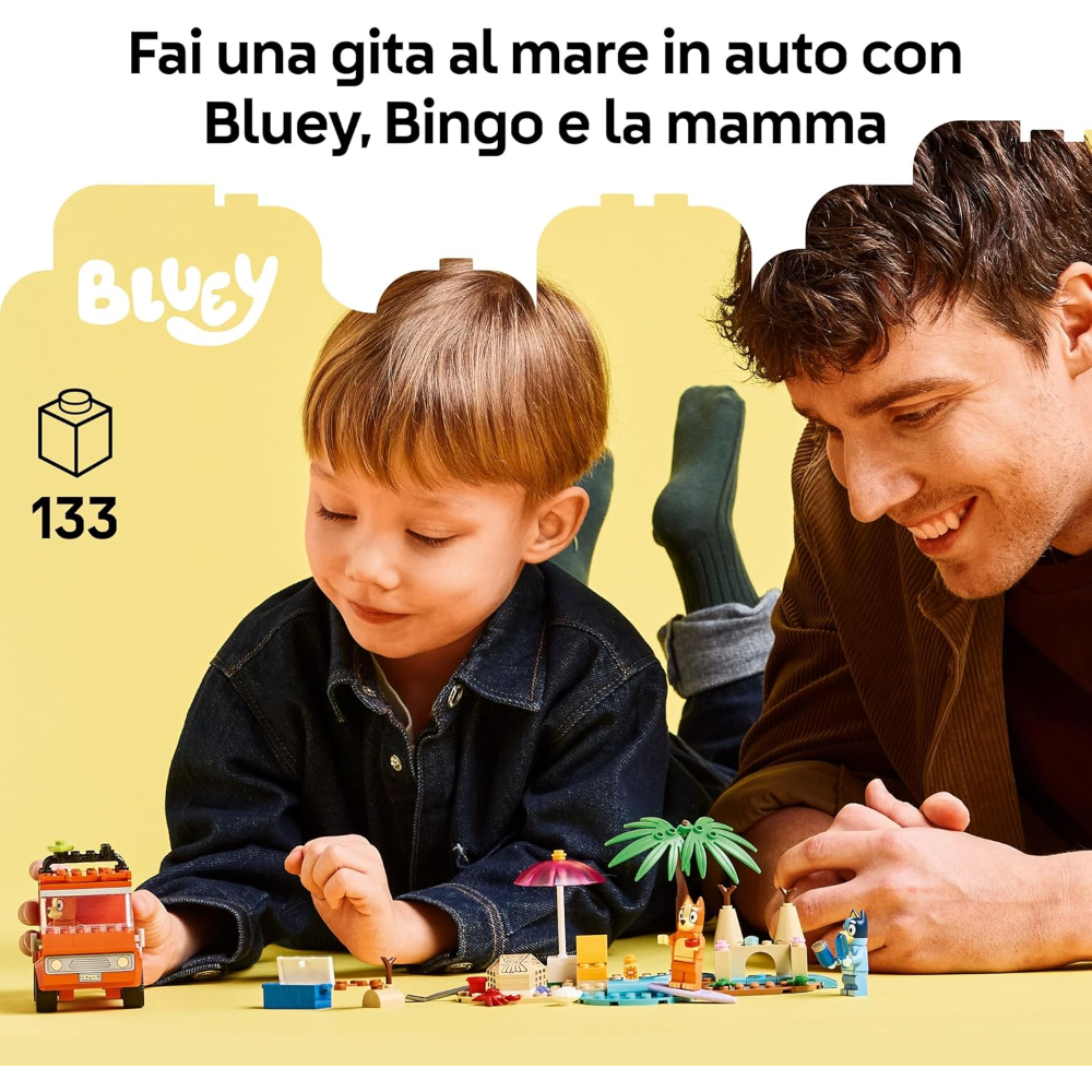 LEGO BLUEY -  Vacanza sulla spiaggia della famiglia di Bluey 11202 