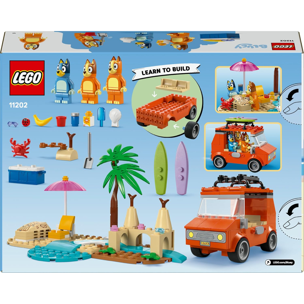 LEGO BLUEY -  Vacanza sulla spiaggia della famiglia di Bluey 11202 