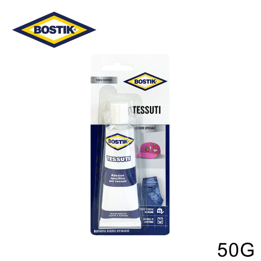 BOSTIK ADESIVO PER TESSUTI 50G 1PZ=(1PZ)
