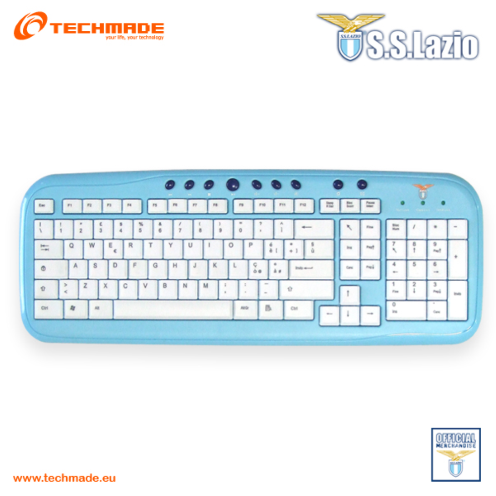 TECHMADE TASTIERA UFFICIALE LAZIO