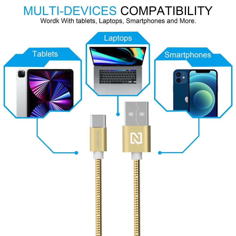 NEWTOP CU11 STEEL CAVO 100CM USB/TYPE-C