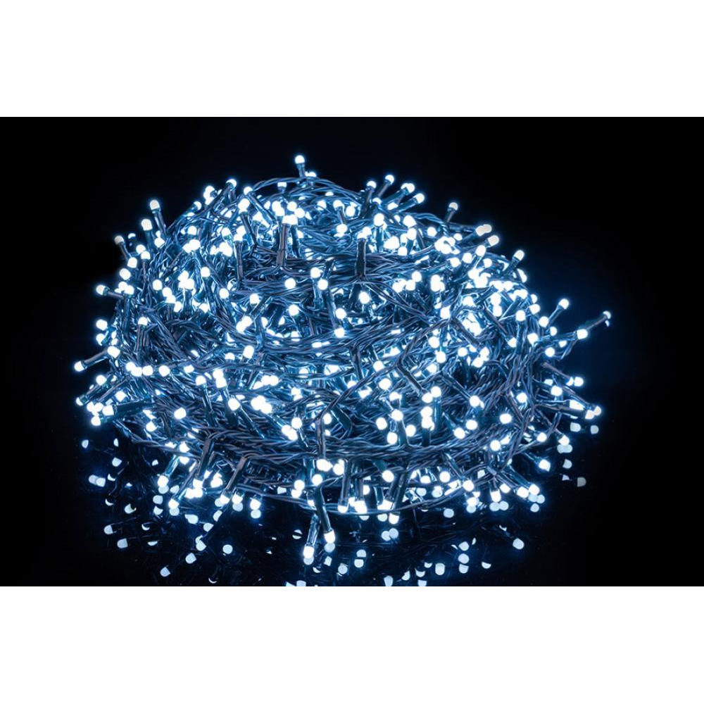 NATALUNA SERIE 500LED 8F.U.EST.TOP BIANCO FREDDO