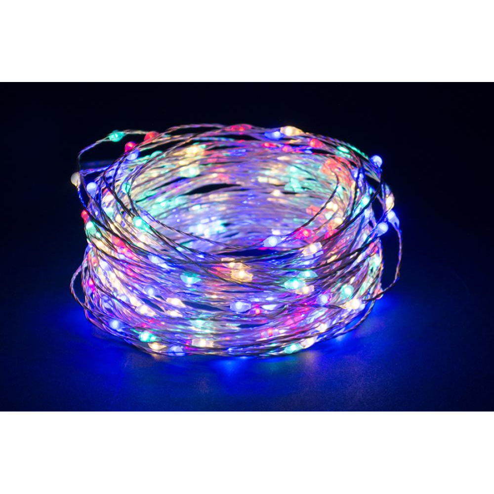 NATALUNA 80MICROLED MULTI 8MT BATT.USO EST.8FUN.+TIMER
