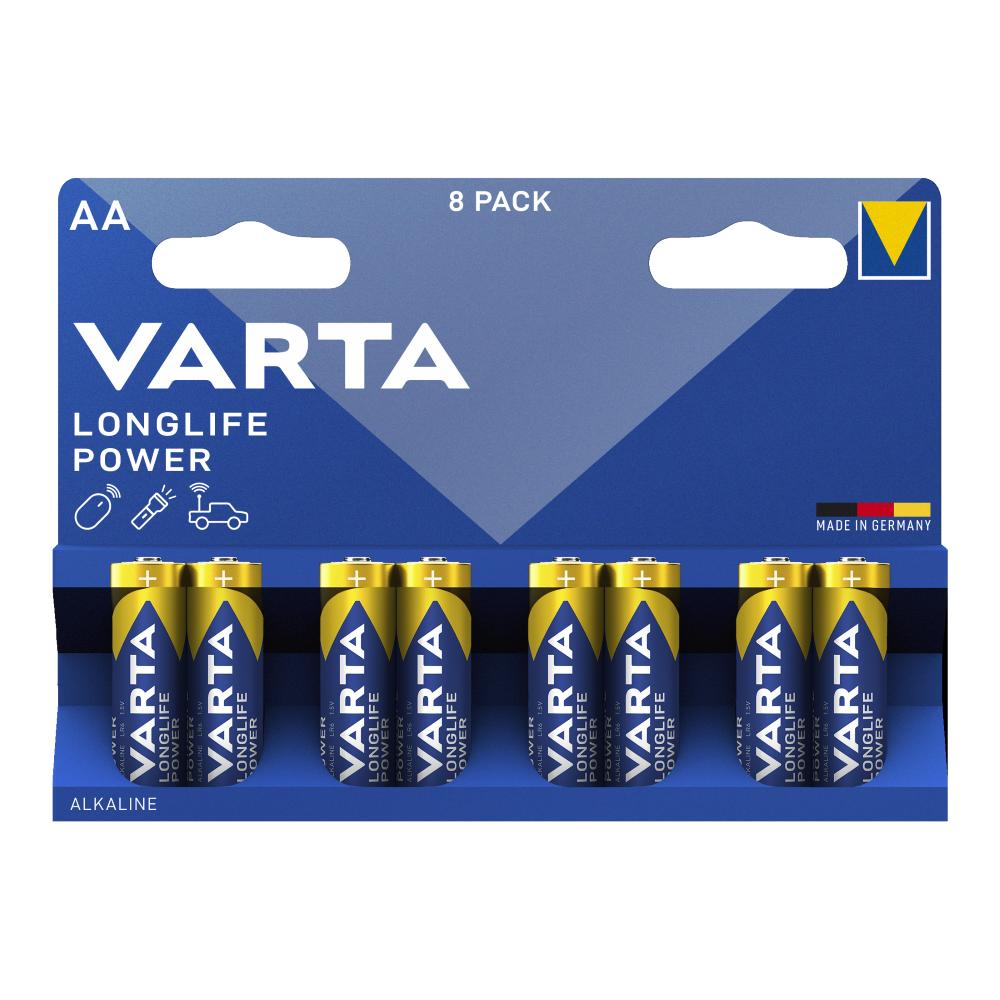 VARTA PILA LONGLIFE POWER AA STILO BL8