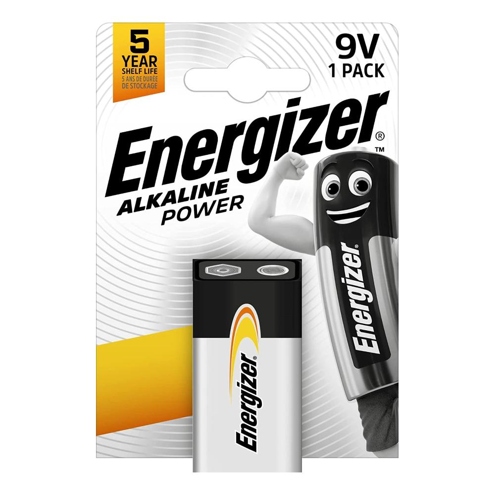 ENERGIZER PILA ALKALINE POWER 9V BL1