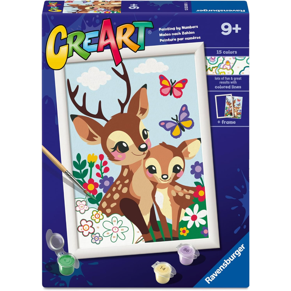 Ravensburger CreArt Serie D Classic - Adorabili cerbiatti 12023059