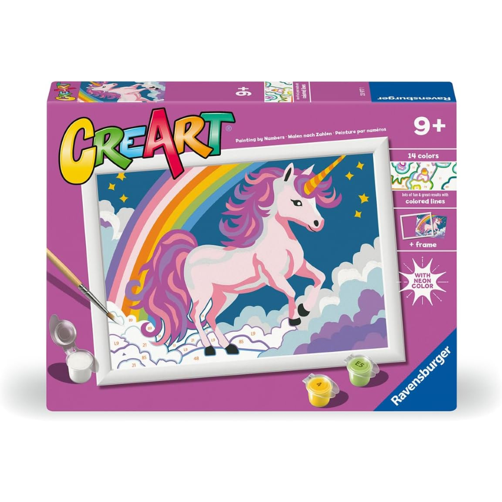 Ravensburger CreArt Serie D Classic - Unicorno ROSA NEON 23977